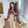 Highwaisted pants with belt - Image 3