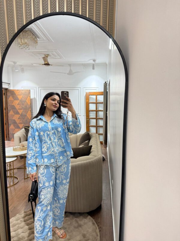 Mia imported embroidered coord set