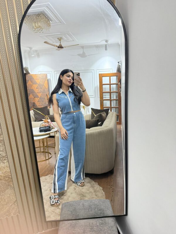 Denim collared coord set - Image 5