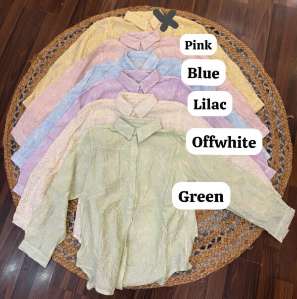 Jade embroidered shirt - Image 7