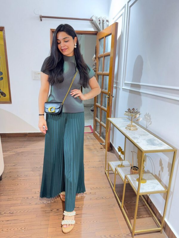 Amyra wrinkle pleated coord