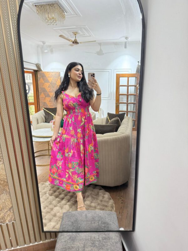 Aurelia cotton printed dress