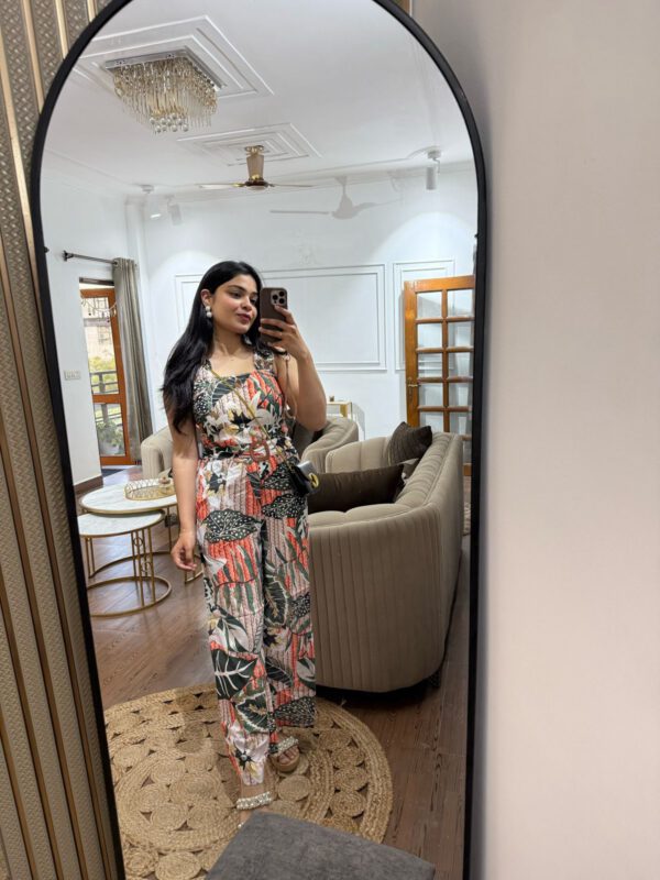 Cotton belted jumpsuit - Image 2
