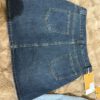 Denim skorts with belt - Image 9