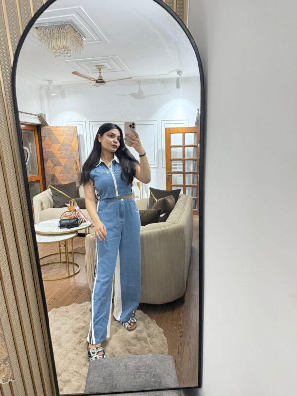 Denim collared coord set - Image 4