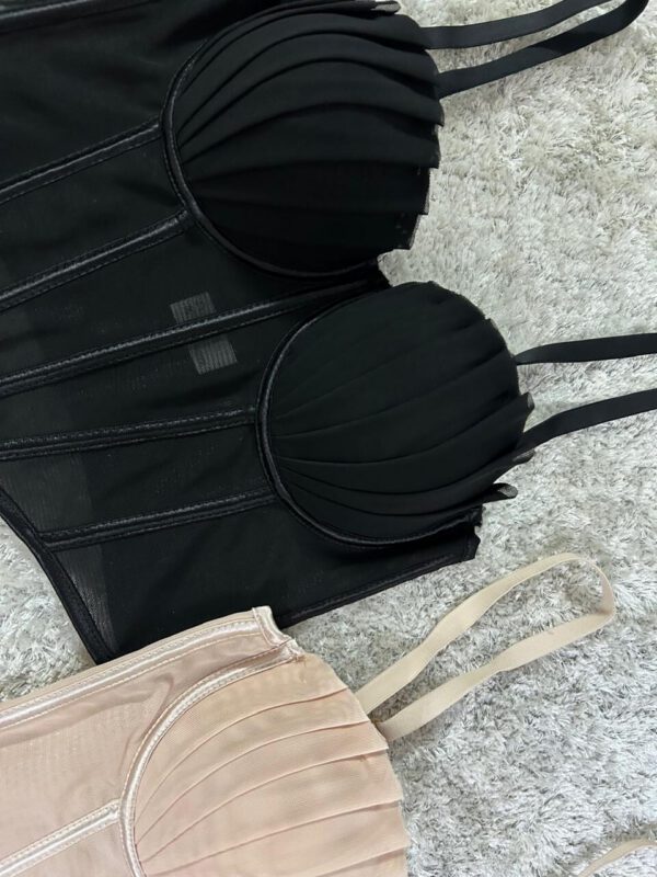 Basic ruffled bustier - Image 3
