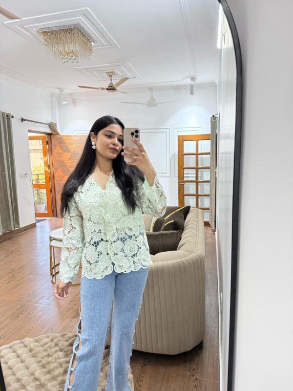 Pearl cutout jeans - Image 4