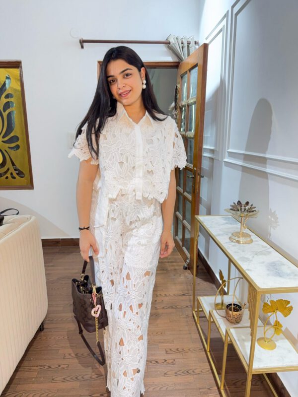 Aahana cutwork coord set - Image 3
