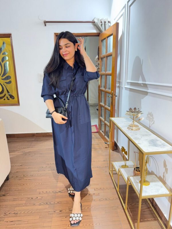 Linen imported dress - Image 2