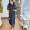 Crochet belted dress