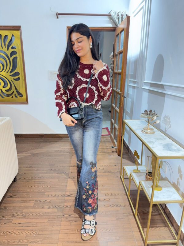 Embroidered jeans - Image 2