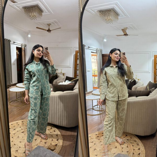 Burda embroidered coord