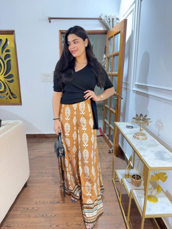 Highwaisted cotton pants - Image 4