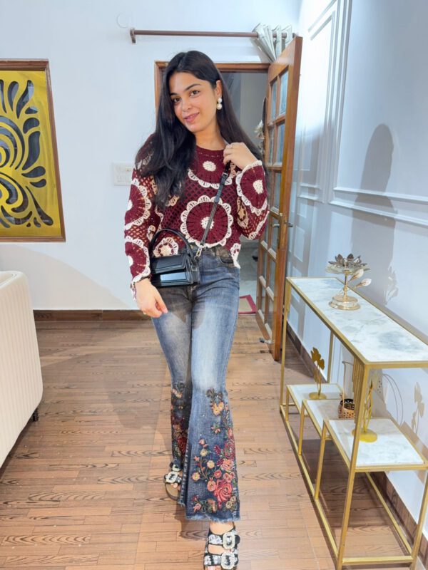 Embroidered jeans