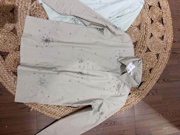 Cotton embellished shirt - Image 3
