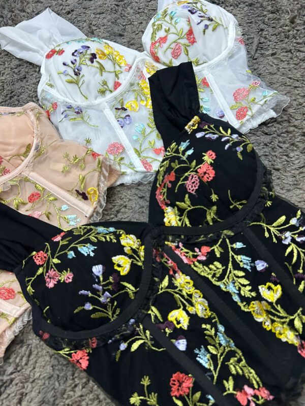Dreamy embroidered boned corsets - Image 2