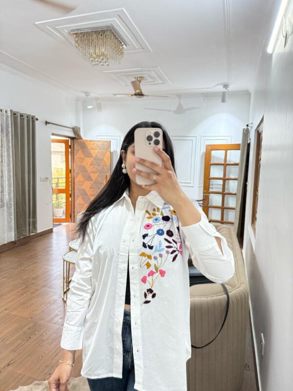 Floret embroidered shirt - Image 3