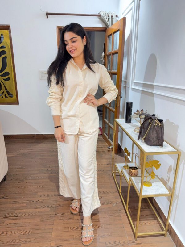 Era embellished linen coord set