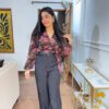 Highwaisted pants with belt - Image 7