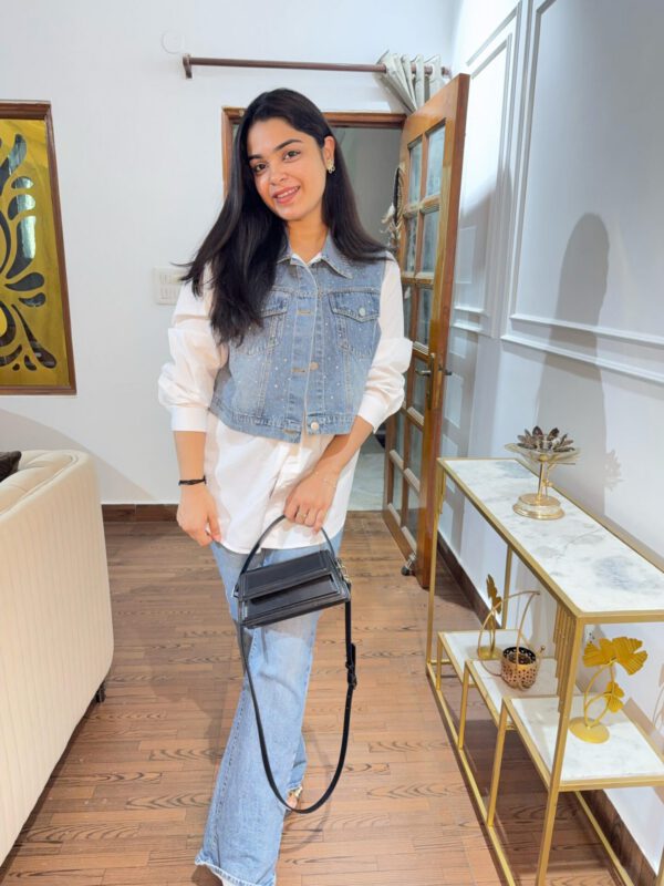 Mira denim top