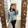 Embroidered denim jacket - Image 3