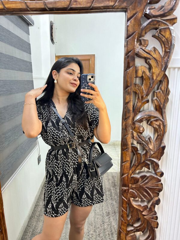 miyan embroidered buttoned romper