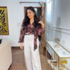 Highwaisted pants with belt