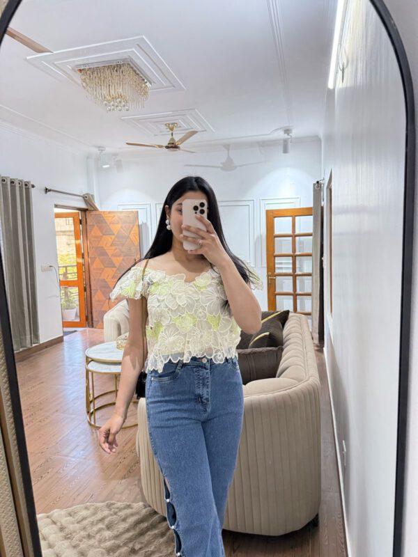 Floral appliqué top - Image 2