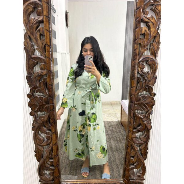 Olive shirt dress - Image 2
