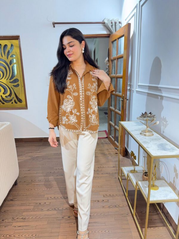 Azah moss imported embroidered shirt - Image 5