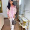 Ammy striped flower embossed shirt - Image 3