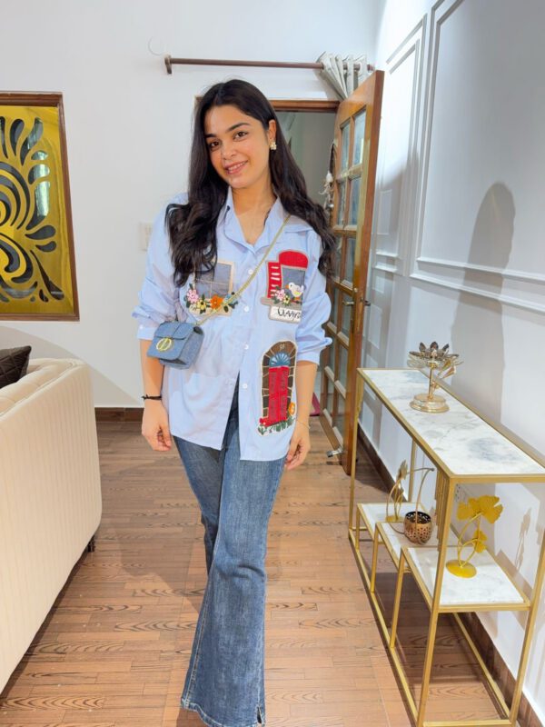 Khidhki patch work shirt