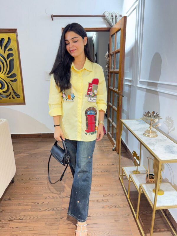 Khidhki patch work shirt - Image 5