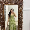 Green schiffli dress - Image 3