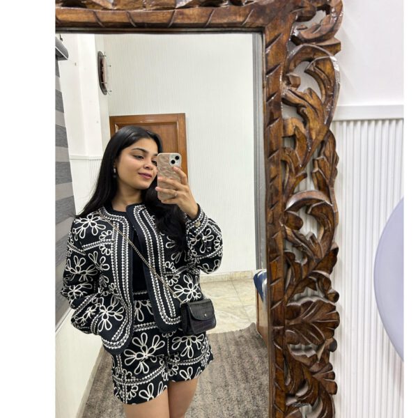 Serie printed quilted set