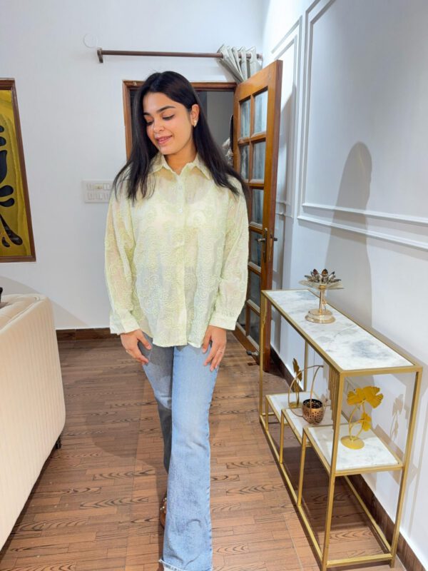 Jade embroidered shirt