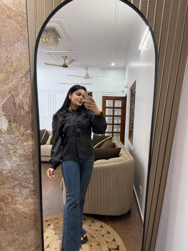 Amavi rose embellished shirt - Image 6