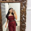 Tara corduroy tube jumpsuit