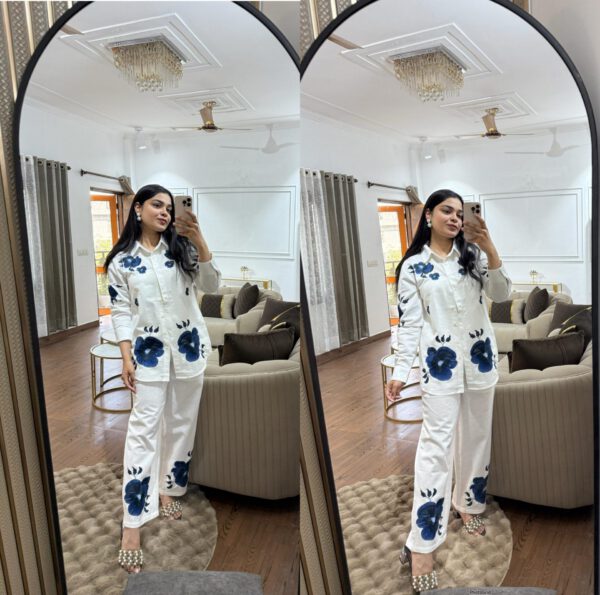 Orchid linen coord set
