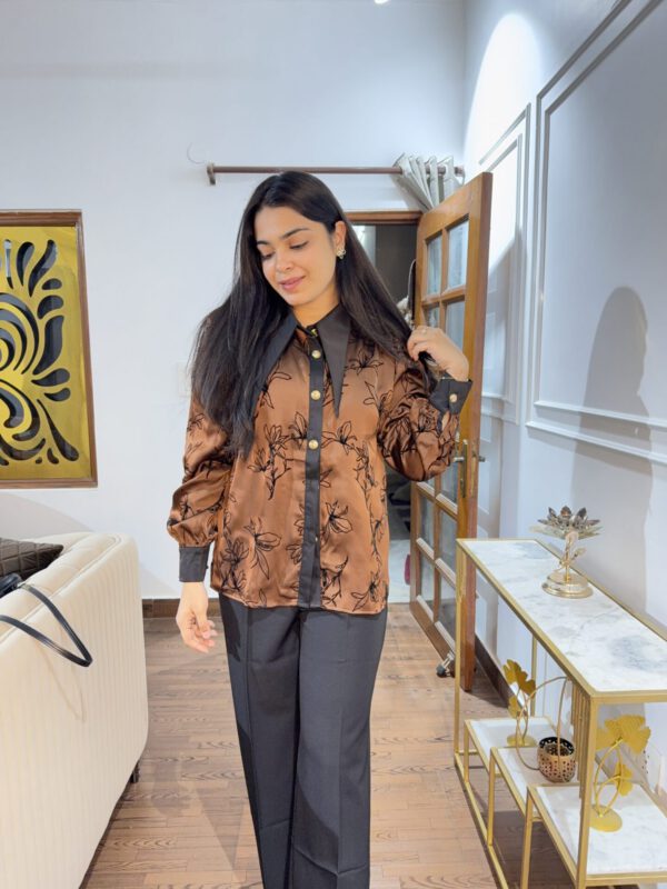 Satin embossed shirts - Image 3