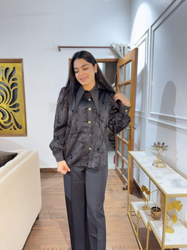Satin embossed shirts - Image 5