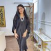 Joe satin embellished kaftan dress