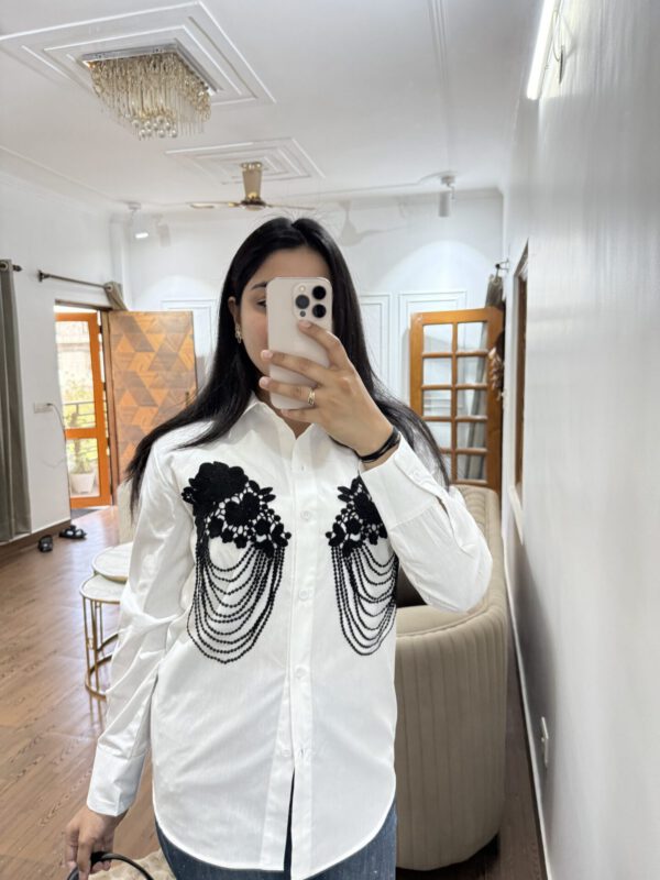 Adiha lace fringes shirt - Image 2