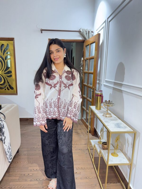 Niki embroidered shirt