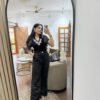 Jacquard self work pants - Image 2
