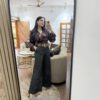 Wide leg pants with belt - Image 3