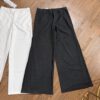 Wide leg pants with belt - Image 4