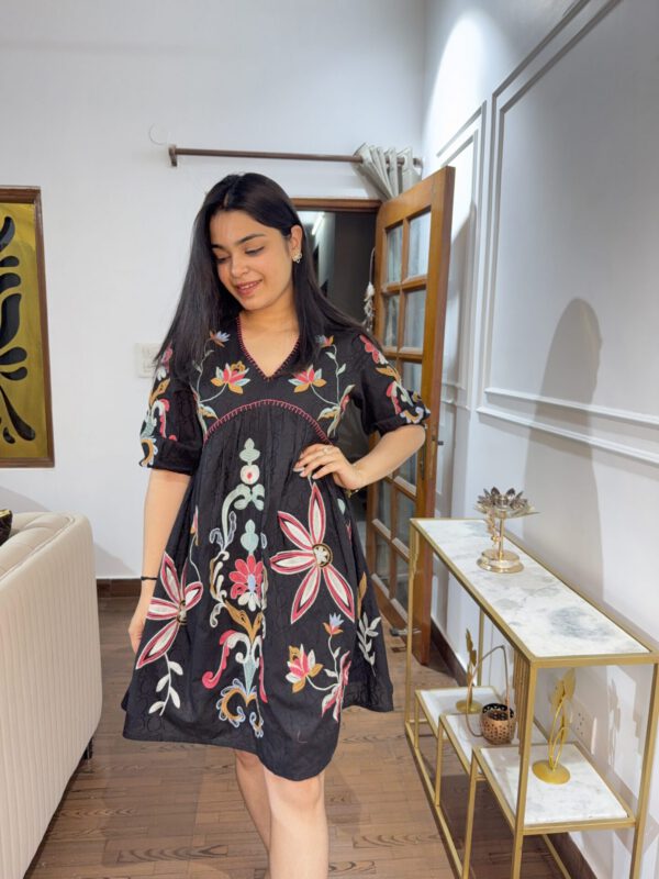 Rhea embroidered boho dress