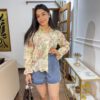 Lace denim shorts - Image 2
