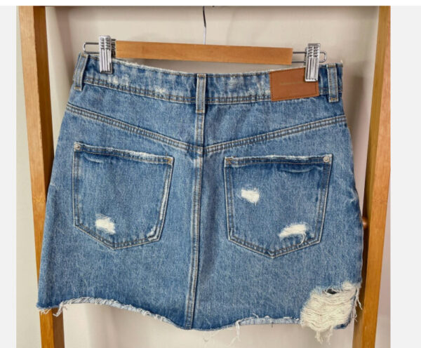 Denim mini skirt - Image 2